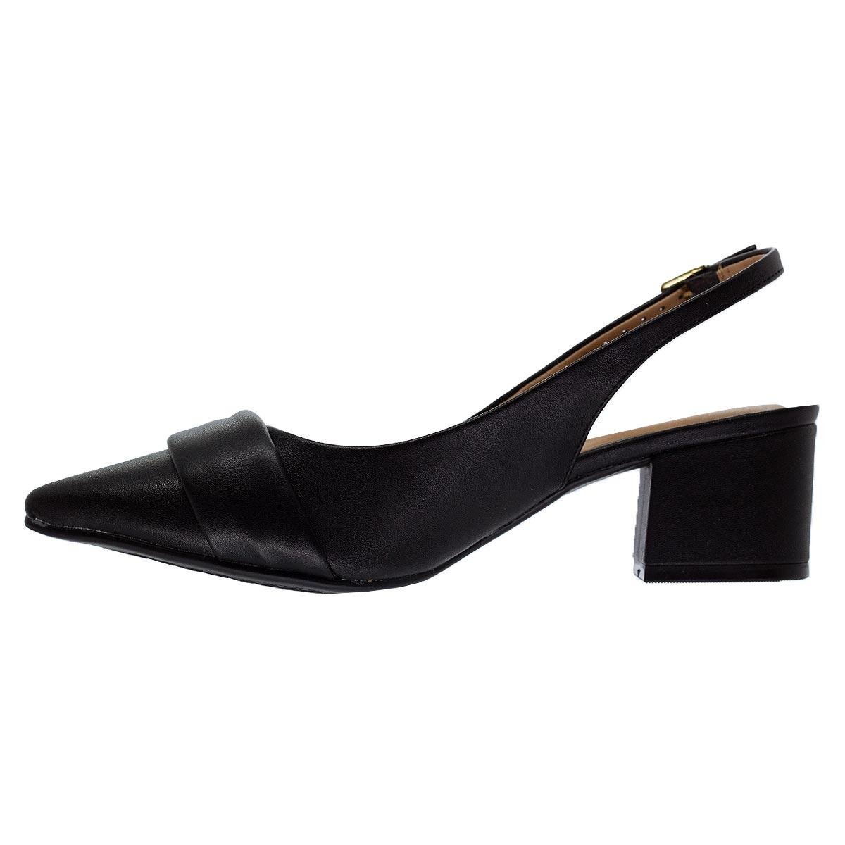 Sapato Slickback Feminino Mississipi 1220.365 Preto Preto 2