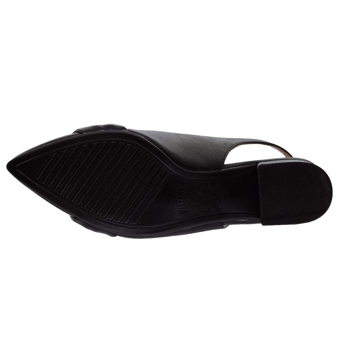 Sapato Slickback Feminino Mississipi 1220.365 Preto Preto 4
