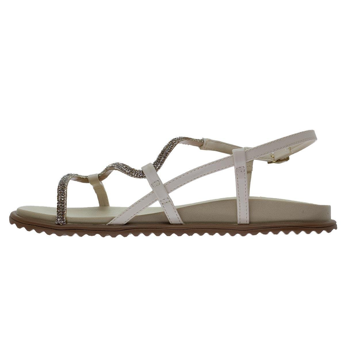 Sandália Papete Feminina Sua Cia 8286.14582 Offwhite Marfim 2