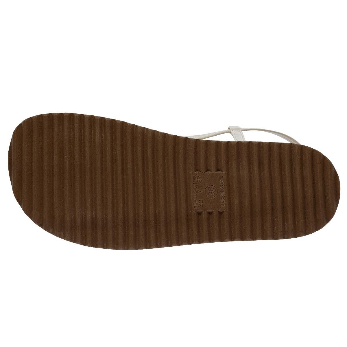 Sandália Papete Feminina Sua Cia 8286.14582 Offwhite Marfim 4