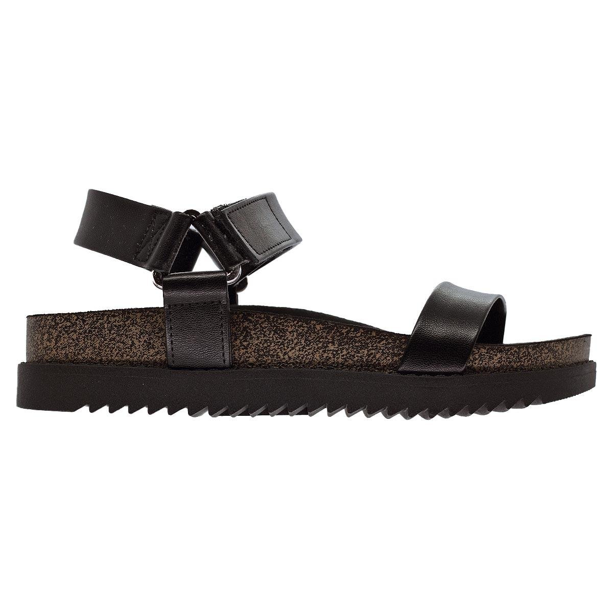 Sandália Papete Feminina Moleca 5500.101 Preto