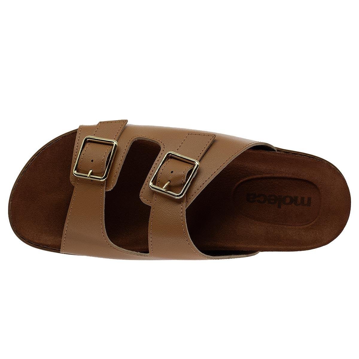 Tamanco Papete Feminina Moleca 5500.105 Camel Camel 3