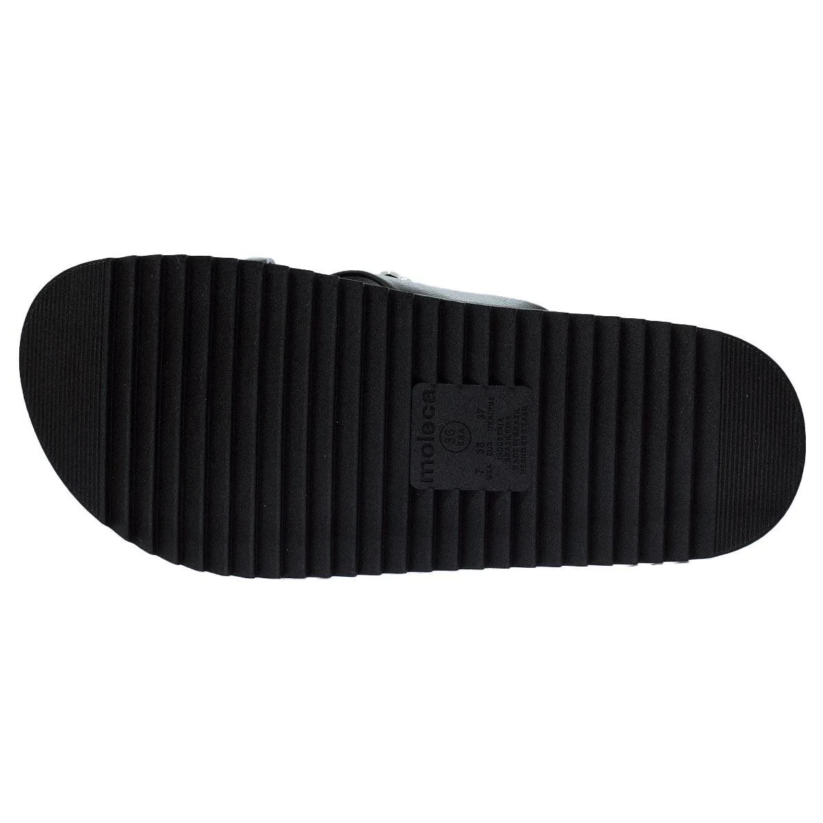 Tamanco Papete Feminino Moleca 5500.112 Preto Preto 4