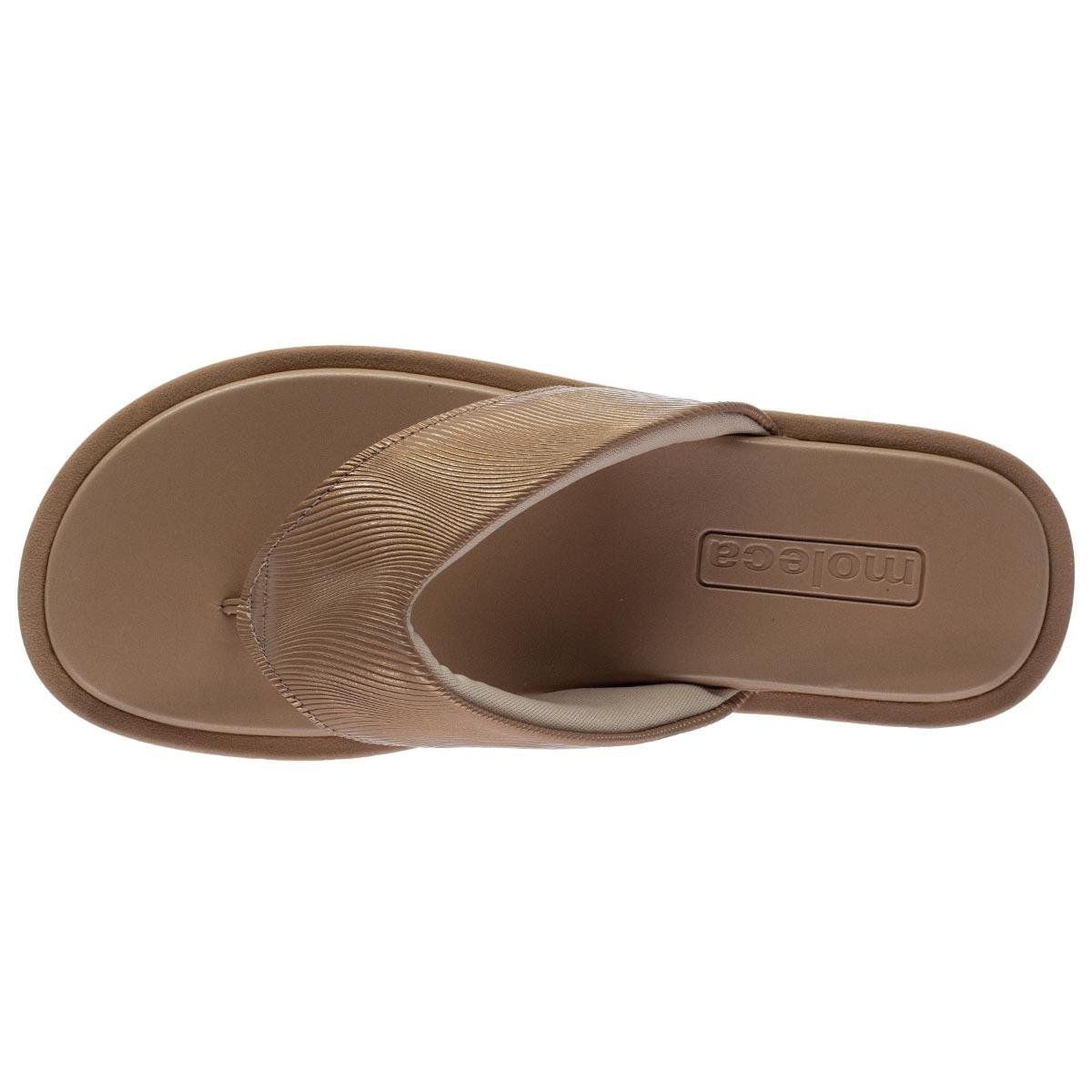 Tamanco Flatform Tratorado Feminino Moleca 5489.100 Nude Nude 3