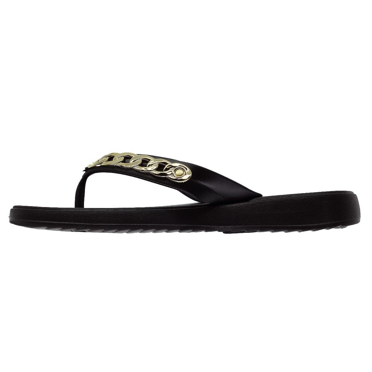 Tamanco Rasteiro Moleca 5548.102 Preto Preto 2