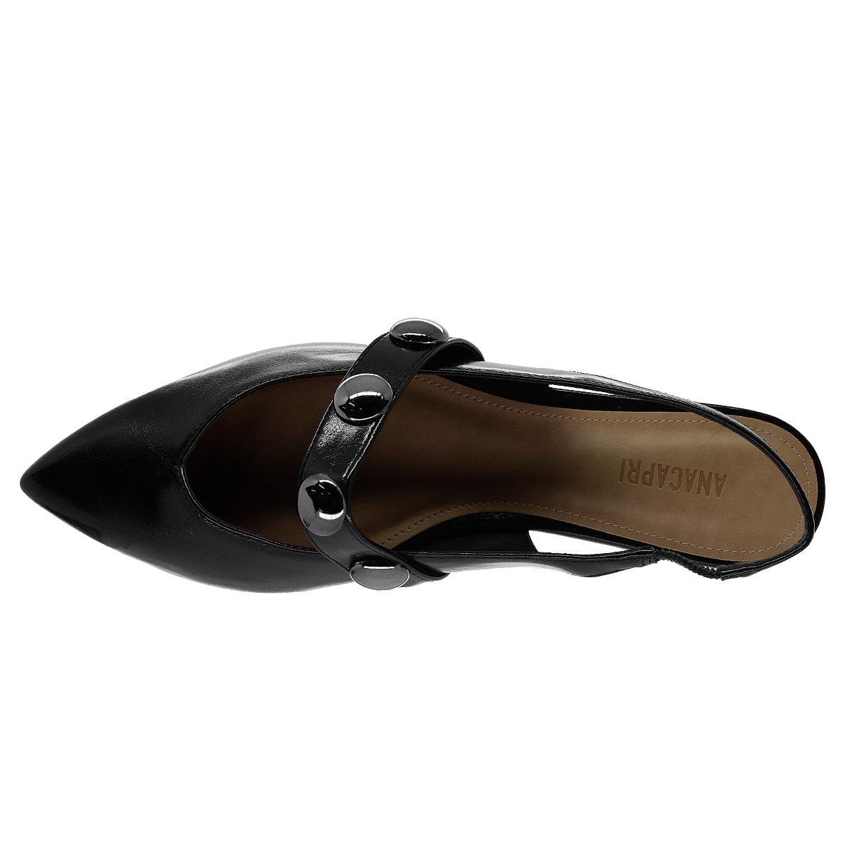 Sapatilha Slickback Feminina Anacapri C30029 Preto Preto 3