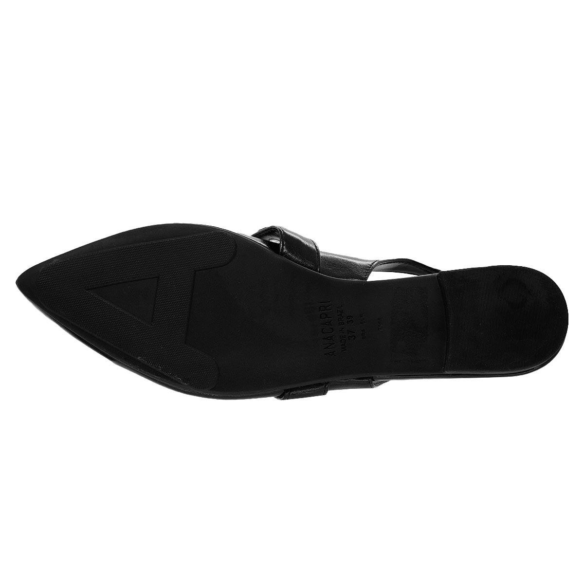 Sapatilha Slickback Feminina Anacapri C30029 Preto Preto 4
