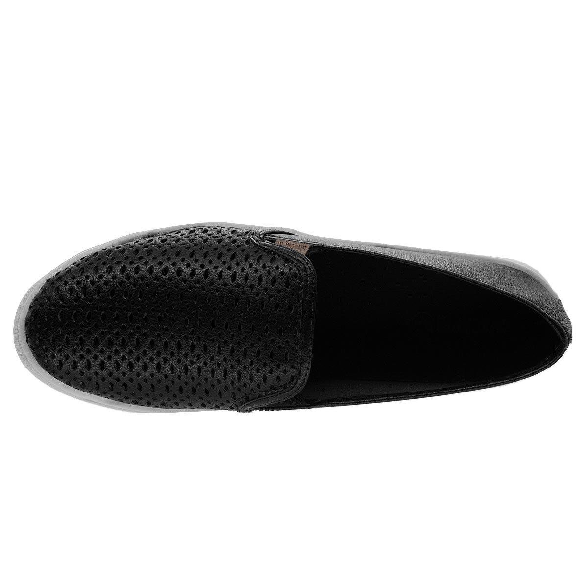 Sapatilha Slip On Casual Feminino Anacapri C30000 Preto Preto 3