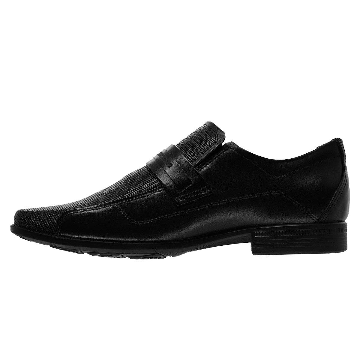 Sapato Social Masculino Pegada 126506 Preto Preto 2