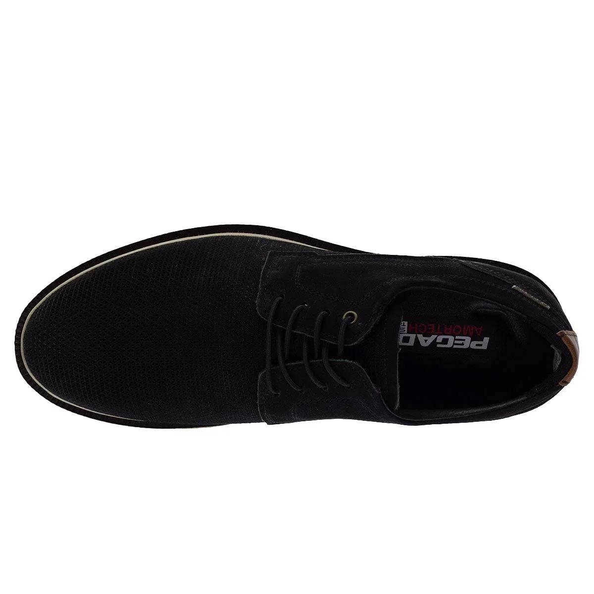 Sapato Social Nobuck Masculino Pegada 126106 Preto Preto 3