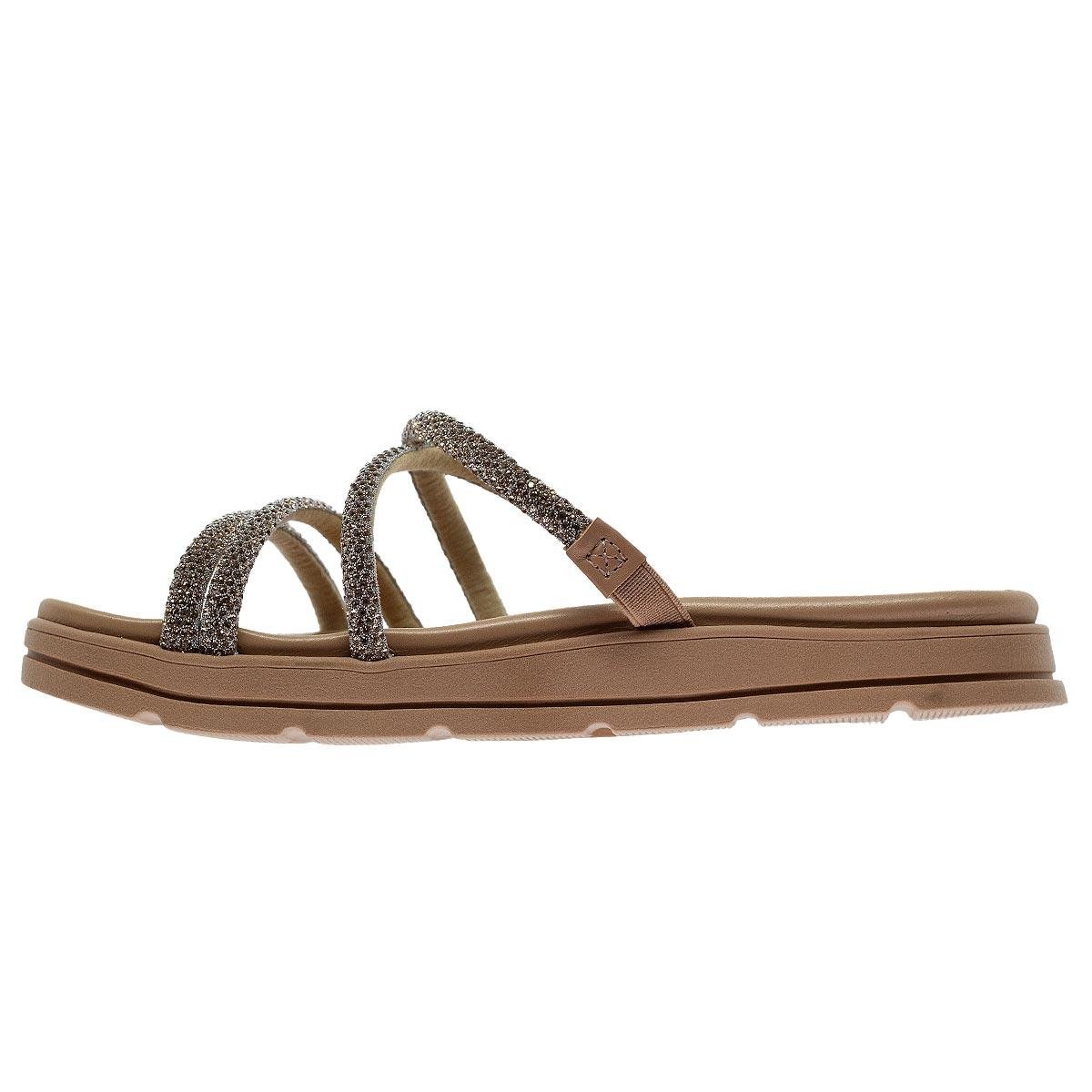 Tamanco Casual Papete Feminino Moleca 5490.112 Rose Rosé 2