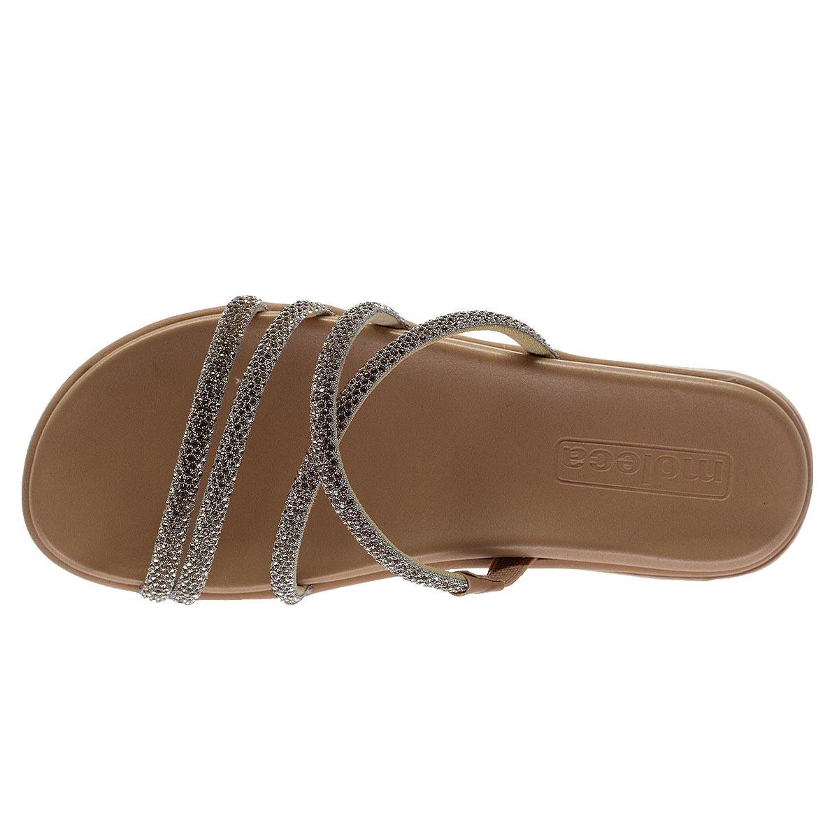 Tamanco Casual Papete Feminino Moleca 5490.112 Rose Rosé 3