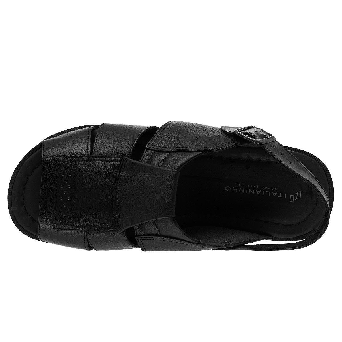 Sandália Masculina Italianinho 10340302 Preta Preto 3