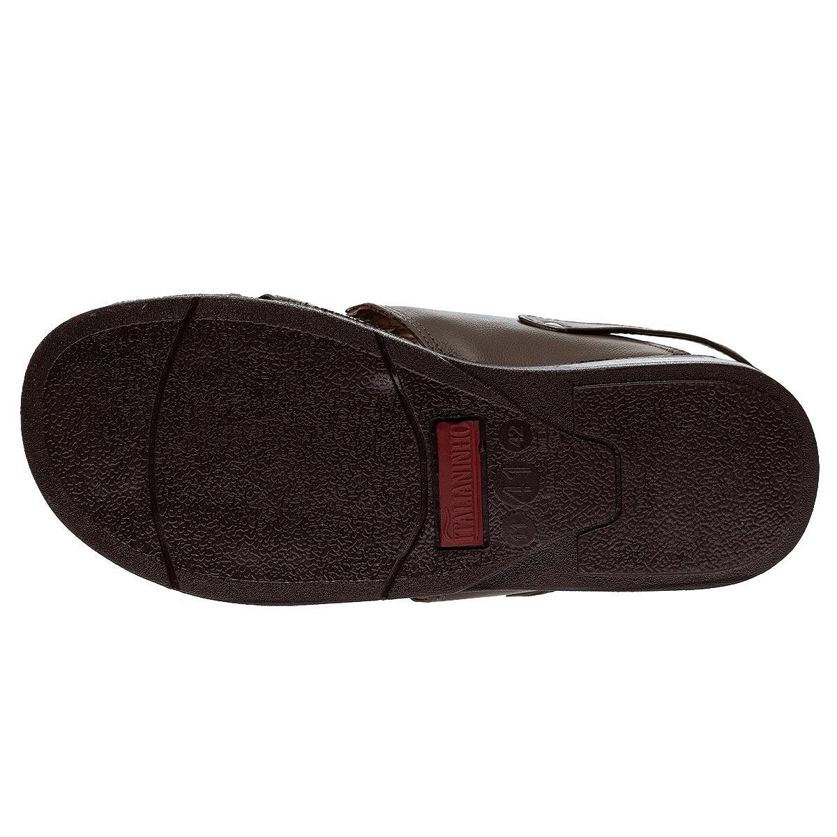 Sandália Masculina Italianinho 10340302 Marrom Marrom 4