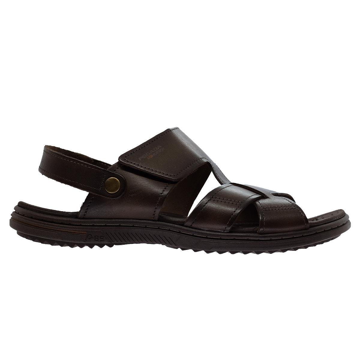Sandália Masculina Pegada 133304 Couro Marrom