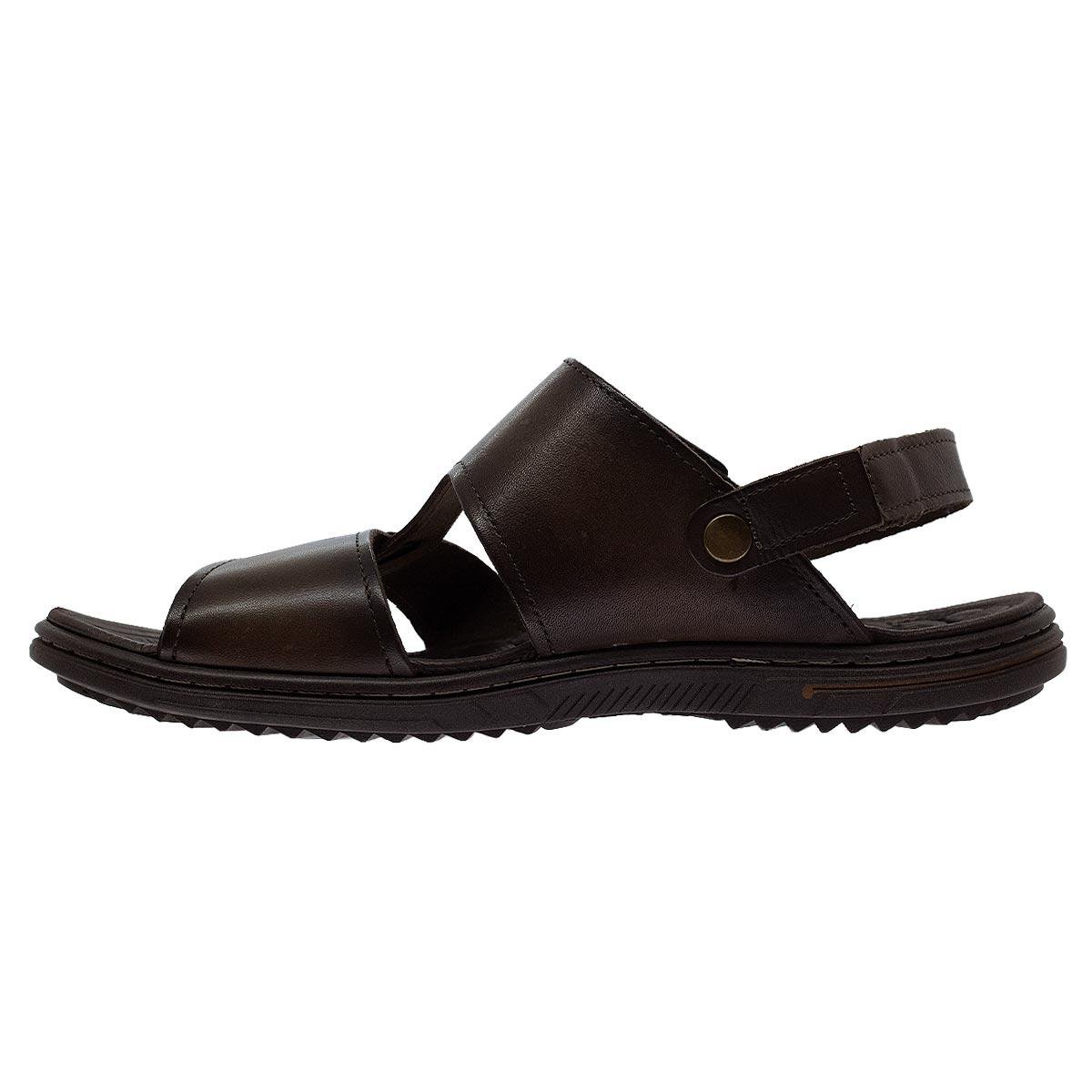 Sandália Masculina Pegada 133304 Couro Marrom Marrom 2