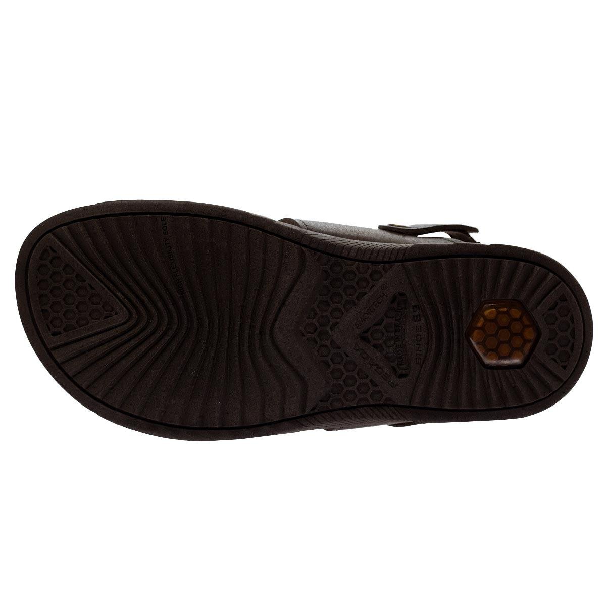 Sandália Masculina Pegada 133304 Couro Marrom Marrom 4
