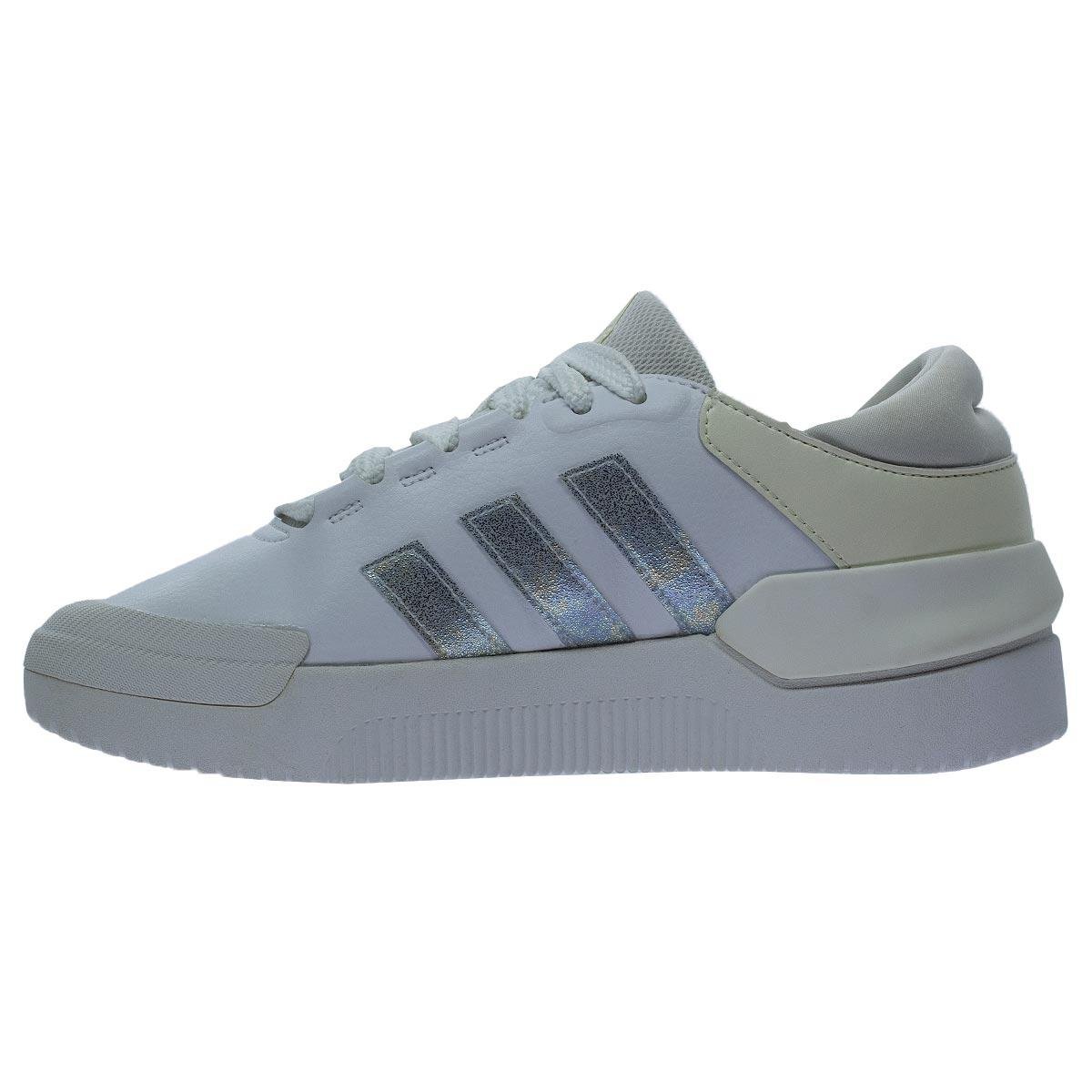 Tênis Casual Feminino Adidas Court Funk Branco Branco/Prata/Amarelo 2