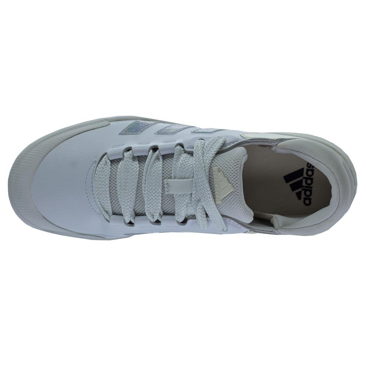 Tênis Casual Feminino Adidas Court Funk Branco Branco/Prata/Amarelo 3