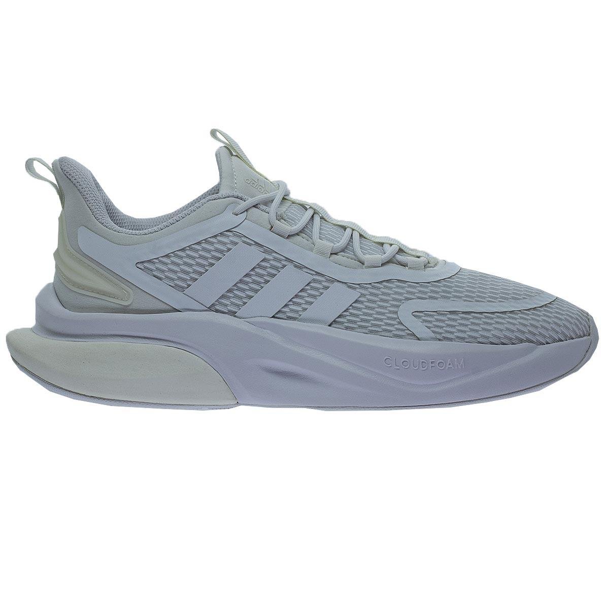 Tênis Esportivo Masculino Adidas AlphaBounce+ Branco Branco