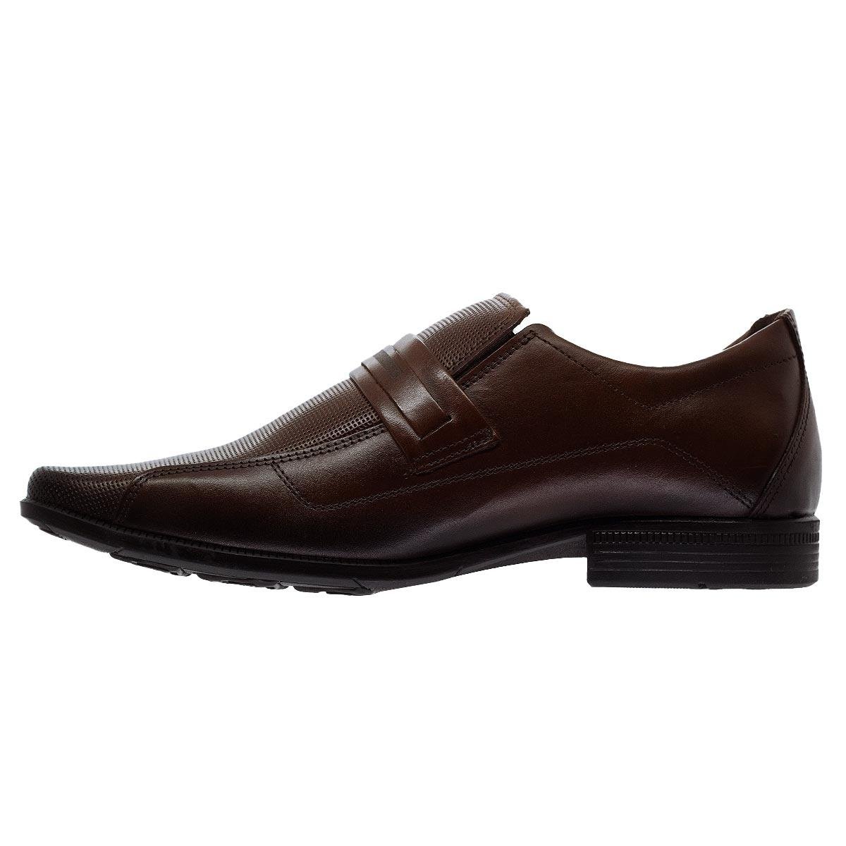 Sapato Social Masculino Pegada 126506 Marrom Marrom 2