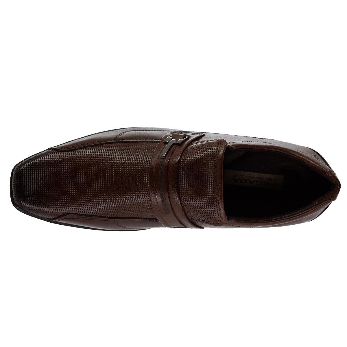 Sapato Social Masculino Pegada 126506 Marrom Marrom 3