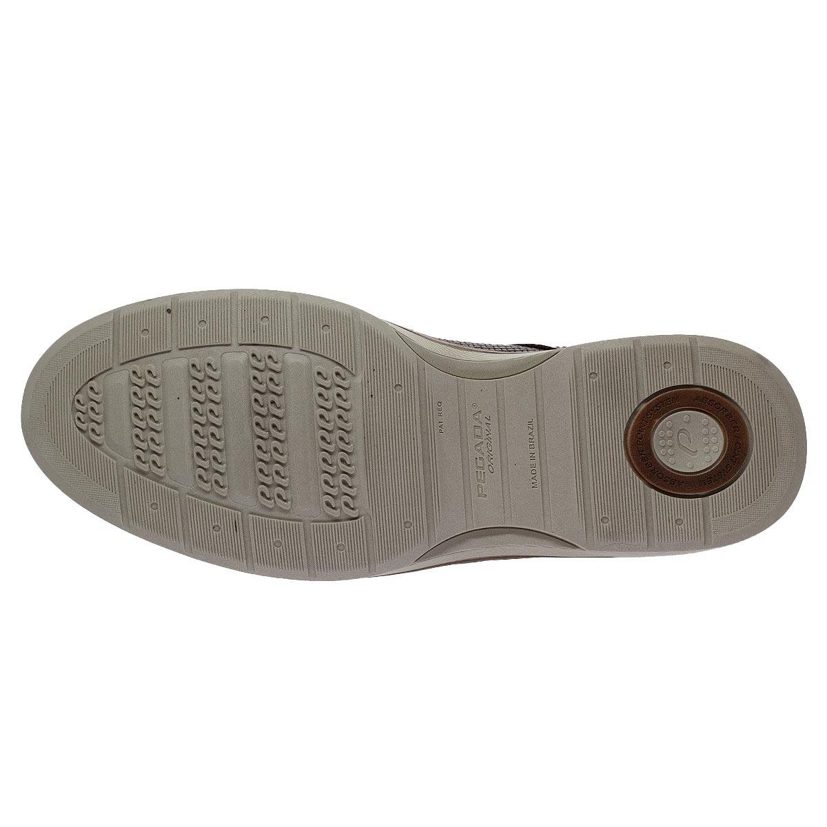 Sapato Social Masculino Pegada 126705 Marrom Marrom 4