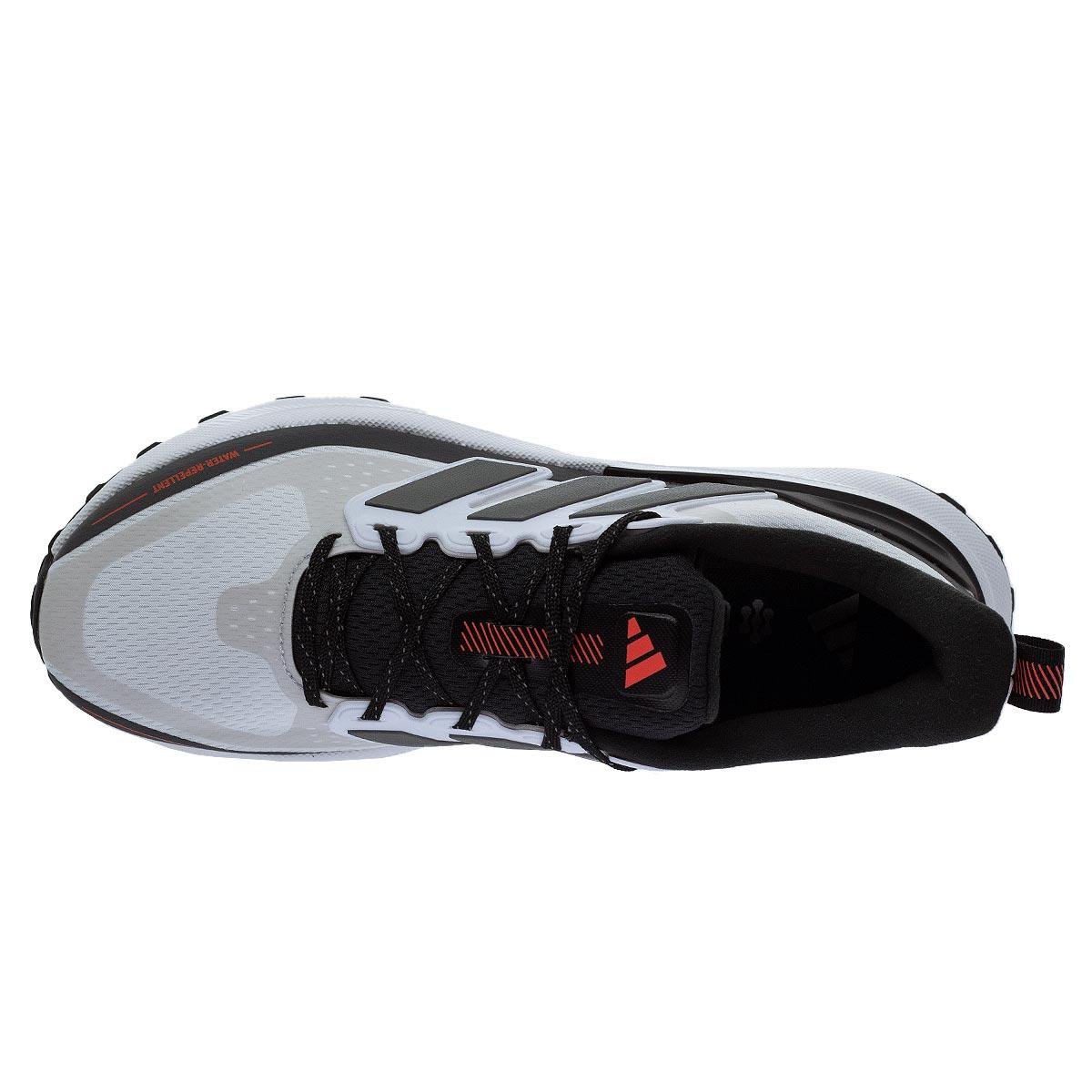 Tênis Esportivo Corrida Masculino Adidas UltraRun 5 TR Branco Branco/Preto 3