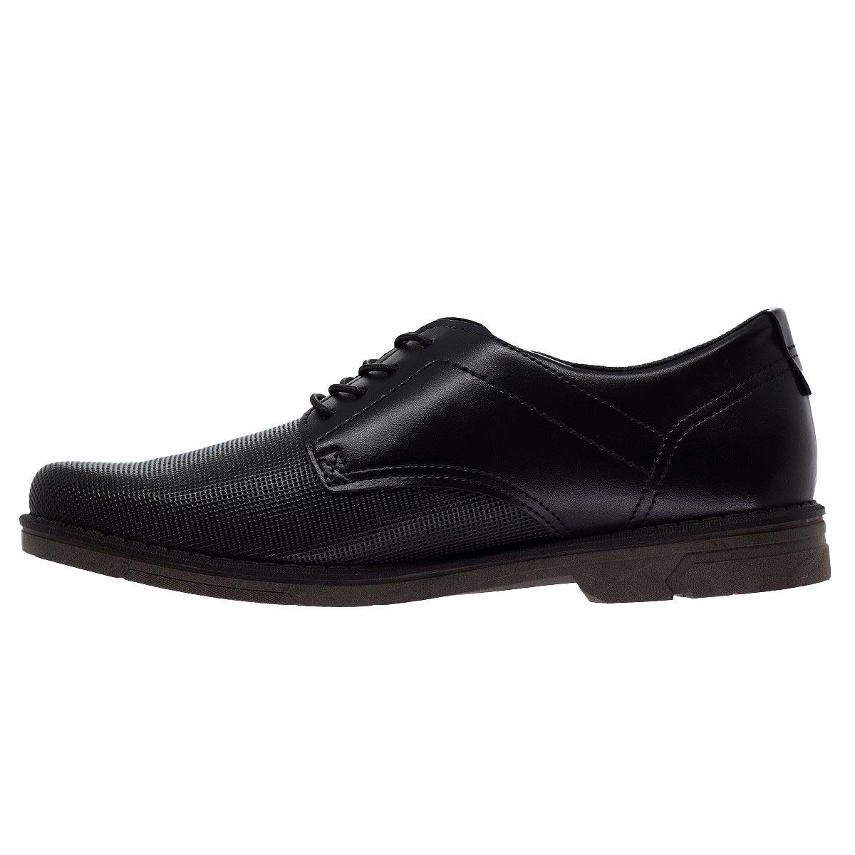 Sapato Social Masculino Pegada 175101 Preto Preto 2