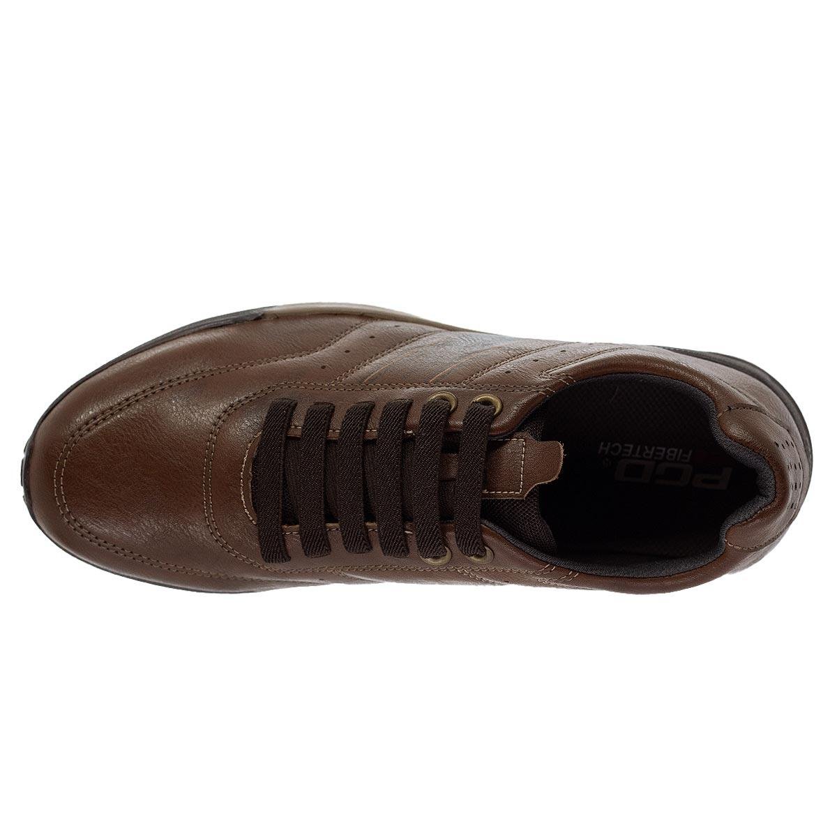 Sapatênis Masculino Pegada 172204 Marrom Pinhão 3