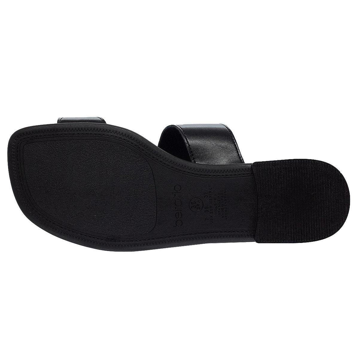 Tamanco Rasteiro Feminina Beira Rio 8560.102 Preta Preto 4