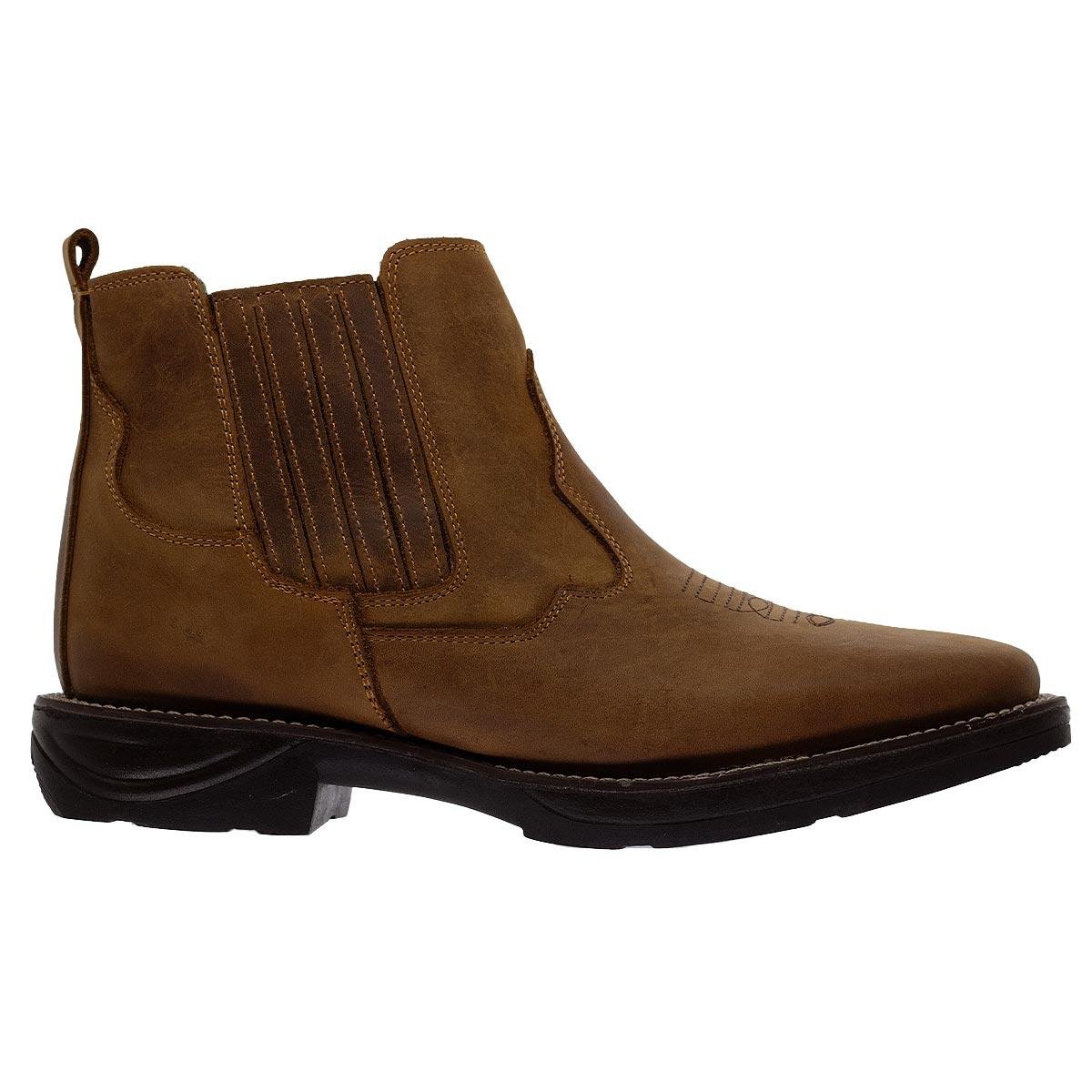 Bota Cano Curto Texana Masculina Big Bull Boots 2600 Marrom