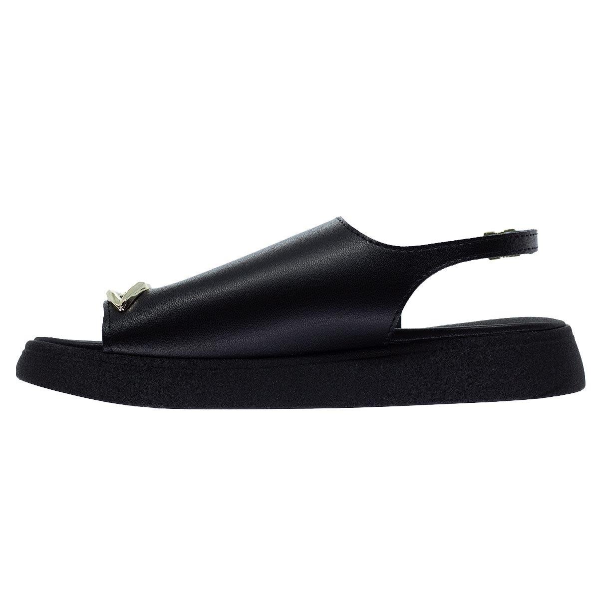 Sandália Rasteira Infantil Menina Molekinha 2358.116 Preta Preto 2