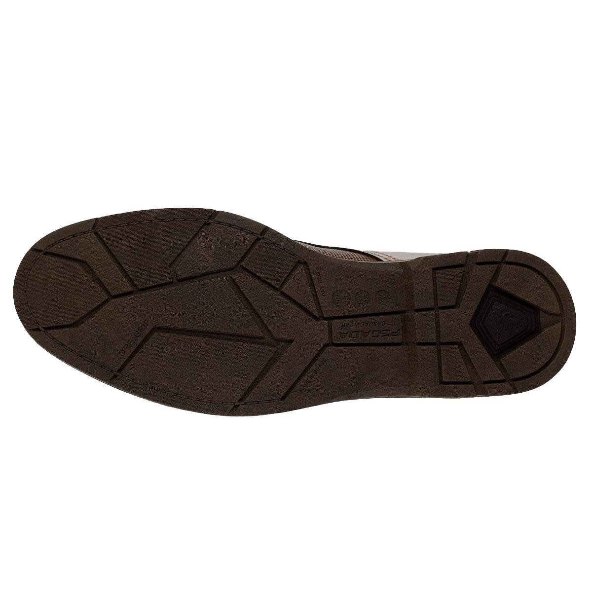 Sapato Social Masculino Pegada 175101 Marrom Pinhão 4