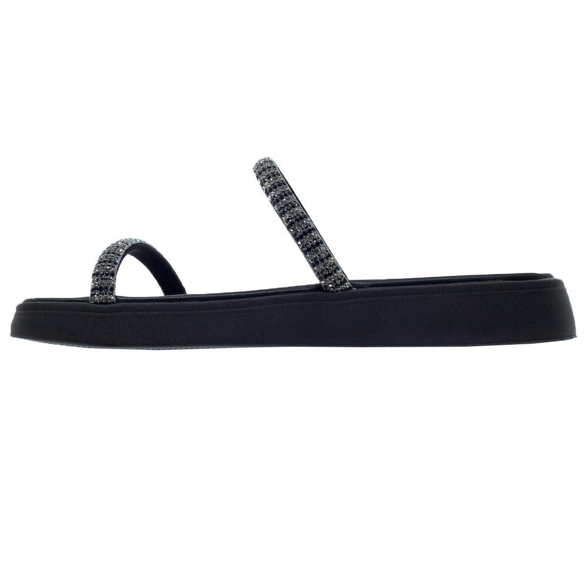Tamanco Feminino Papete Moleca 5469.118 Preto Preto 2