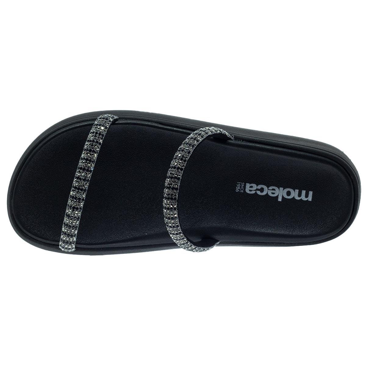 Tamanco Feminino Papete Moleca 5469.118 Preto Preto 3