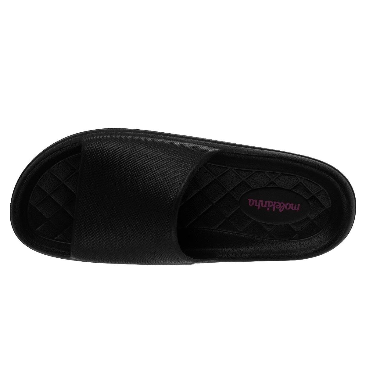 Chinelo Slide Infantil Feminino Molekinha 2338.100 Preto Preto 4