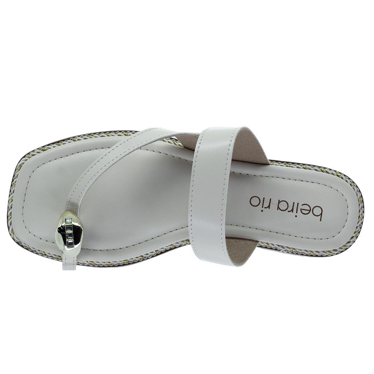 Rasteira Feminina Beira Rio 8506.209 Offwhite Off White 3