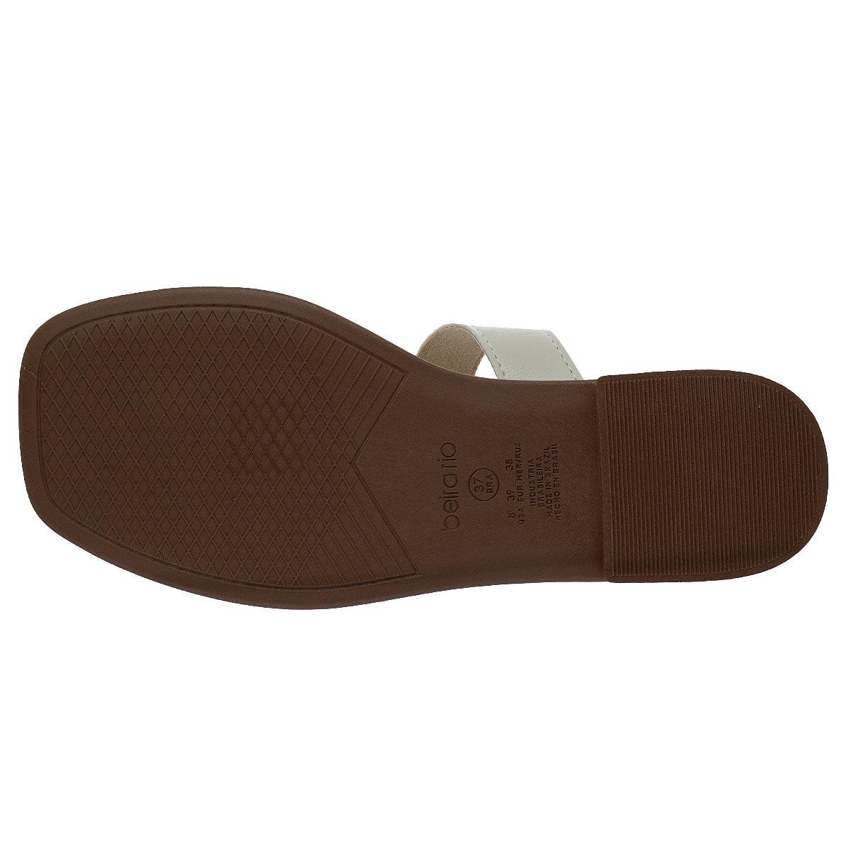Rasteira Feminina Beira Rio 8506.209 Offwhite Off White 4