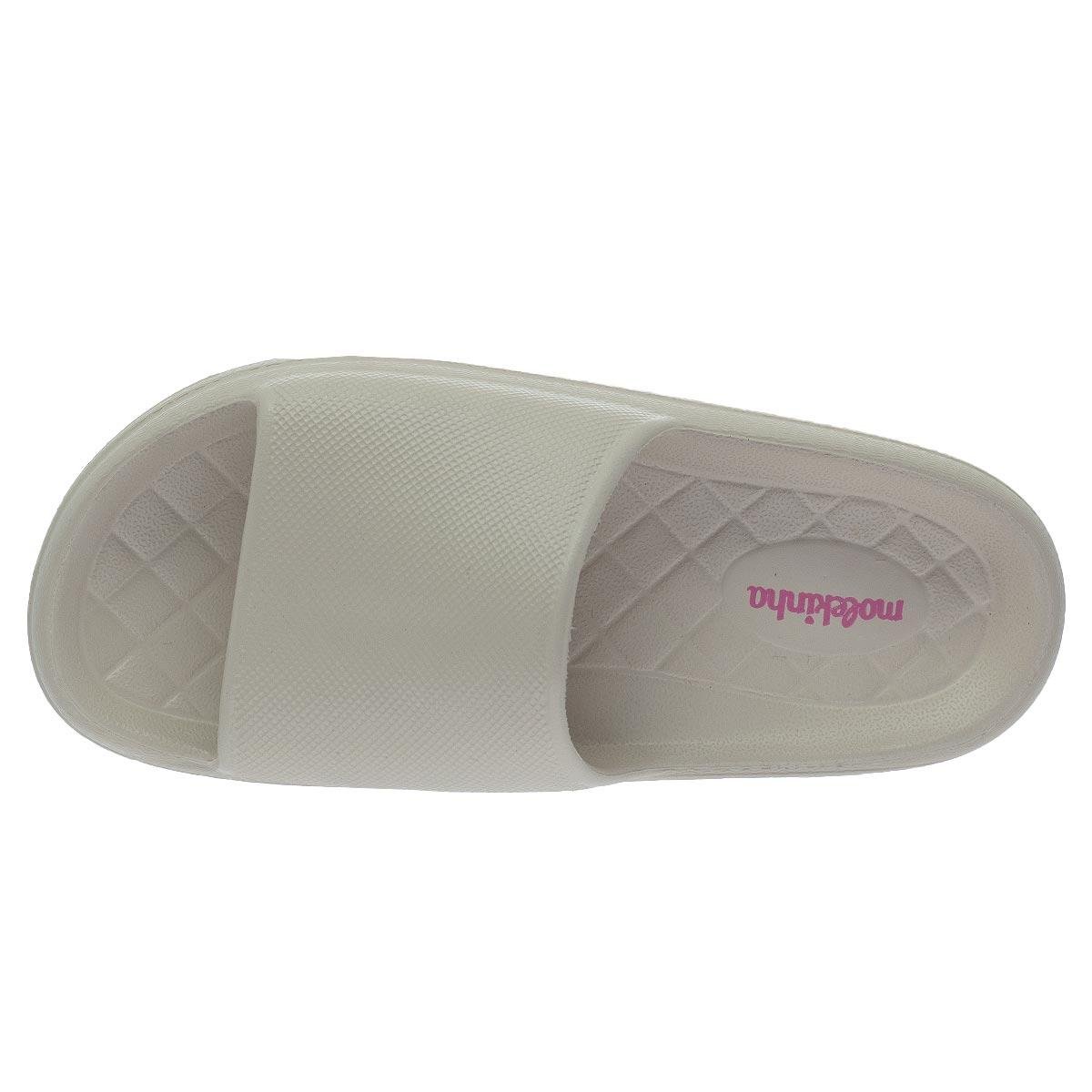 Chinelo Slide Infantil Feminino Molekinha 2338.100 Creme Creme 4