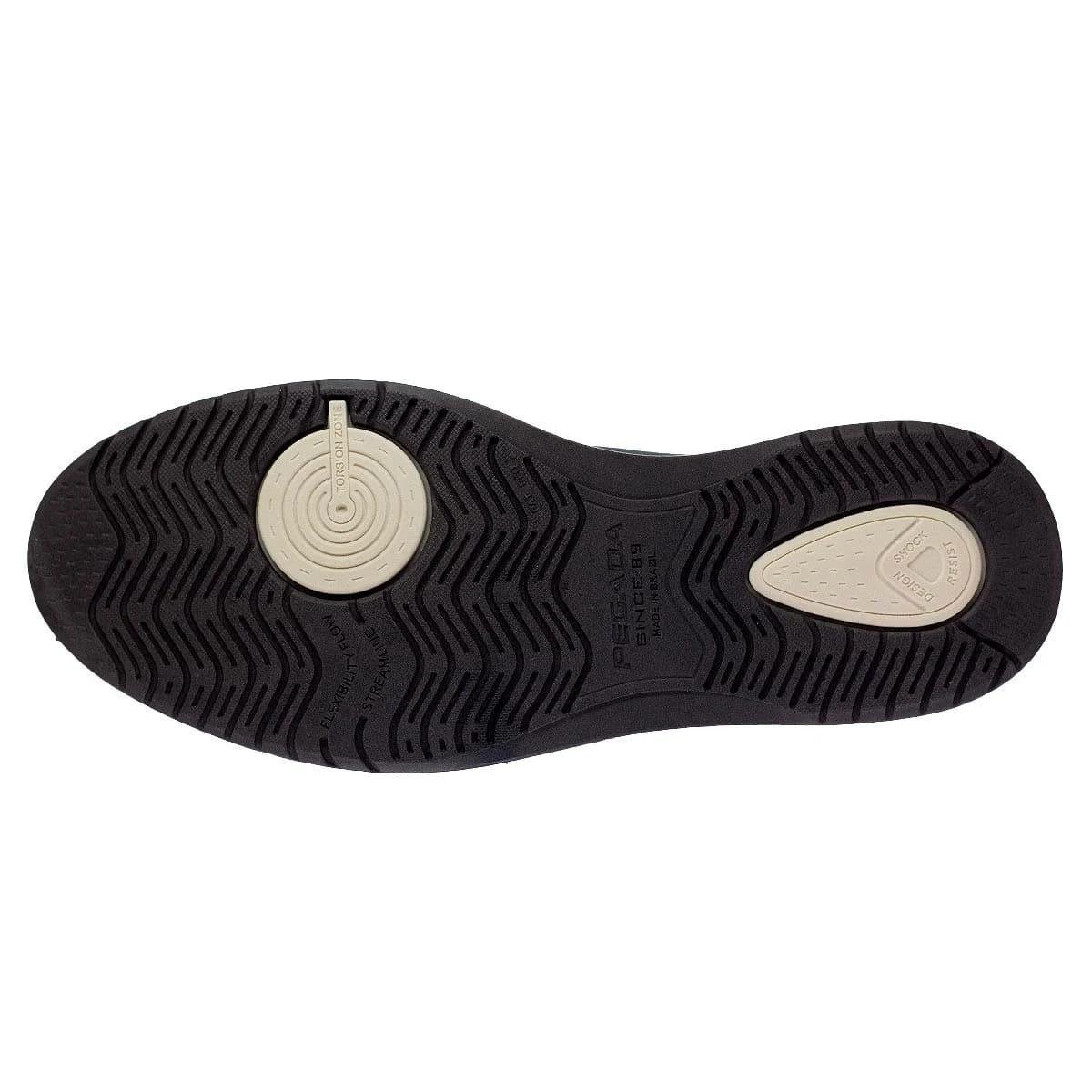 Sapatênis Slip On Masculino Pegada 172004 Preto Preto 4
