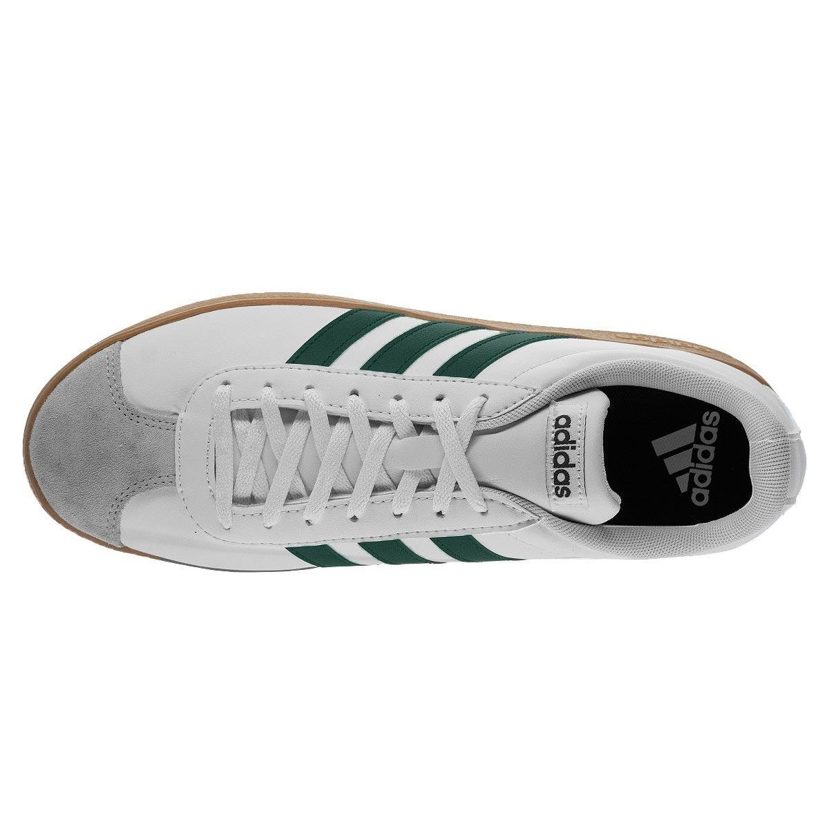 Tênis Casual Masculino Adidas VL Court Base ID3710 Branco Branco 3