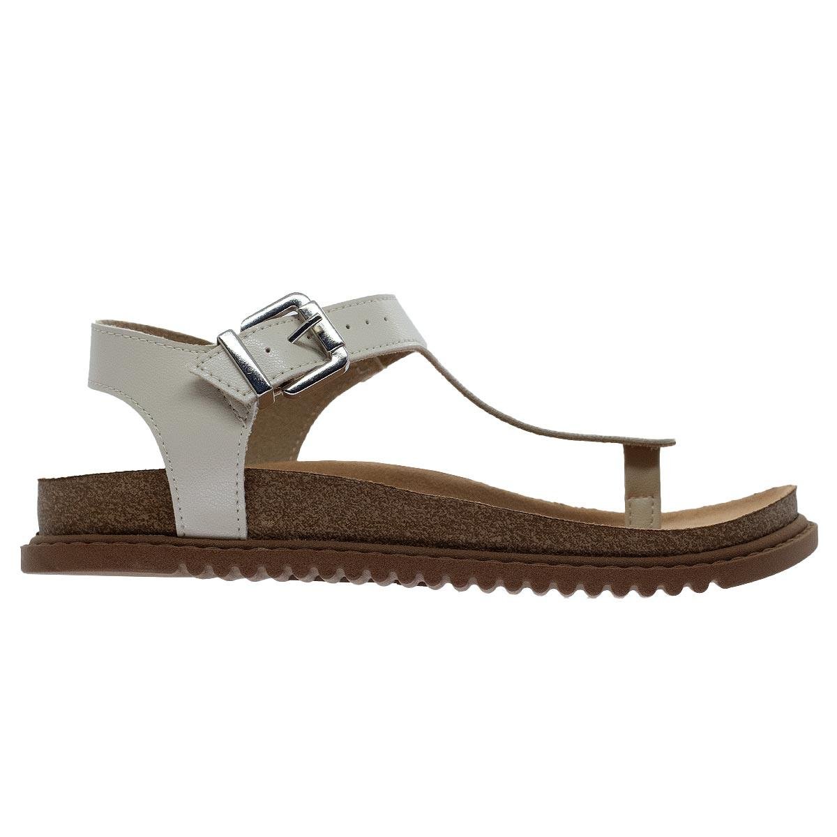 Sandália Rasteira Infantil Menina Molekinha 2357.112 Offwhite