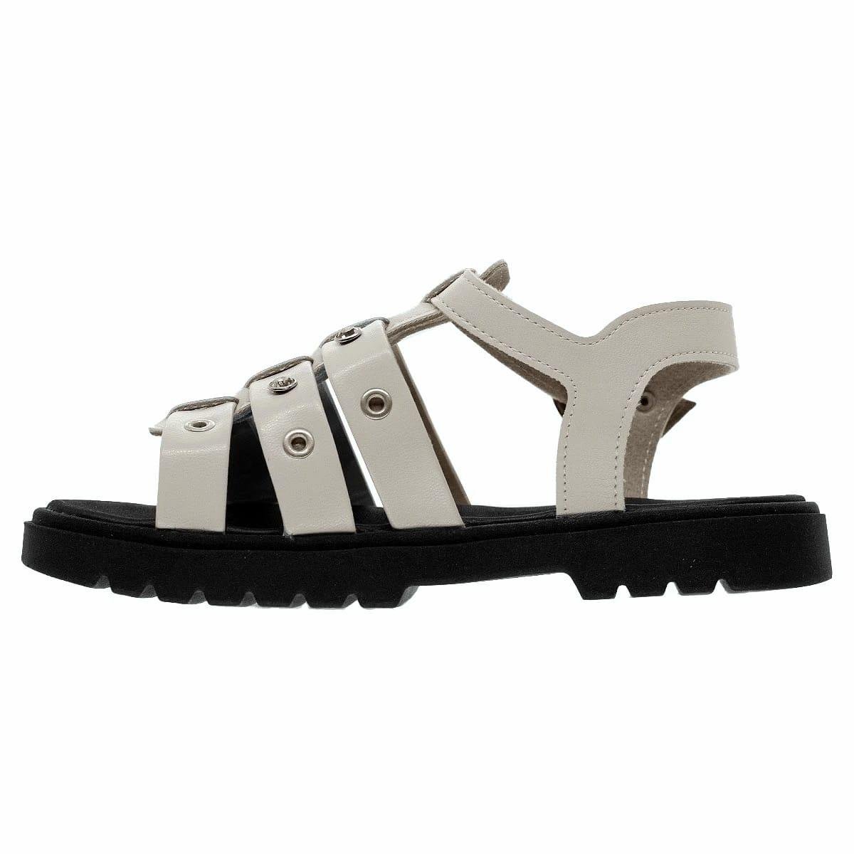 Sandália Rasteira Infantil Menina Molekinha 2344.146 Offwhite Off White 2