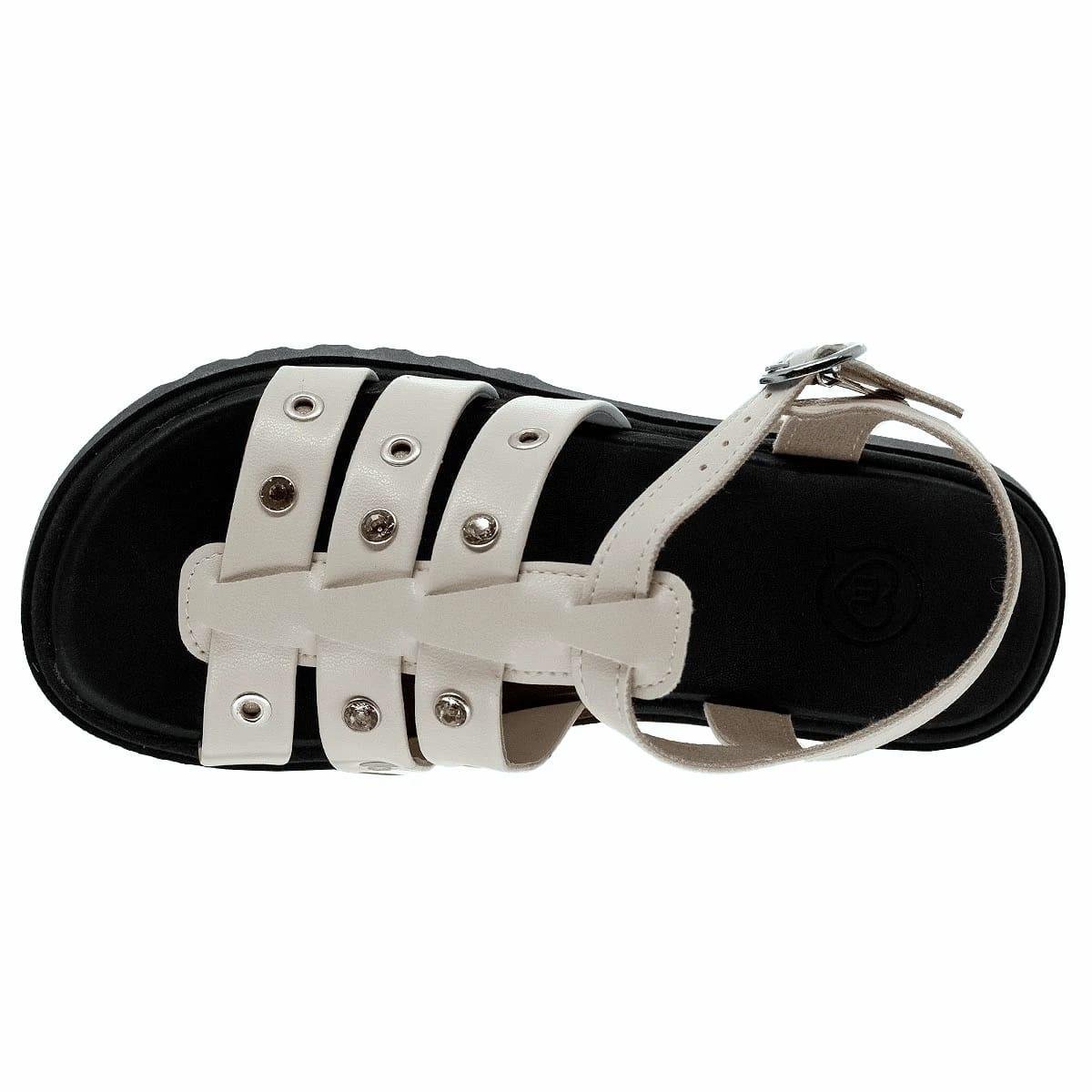 Sandália Rasteira Infantil Menina Molekinha 2344.146 Offwhite Off White 3