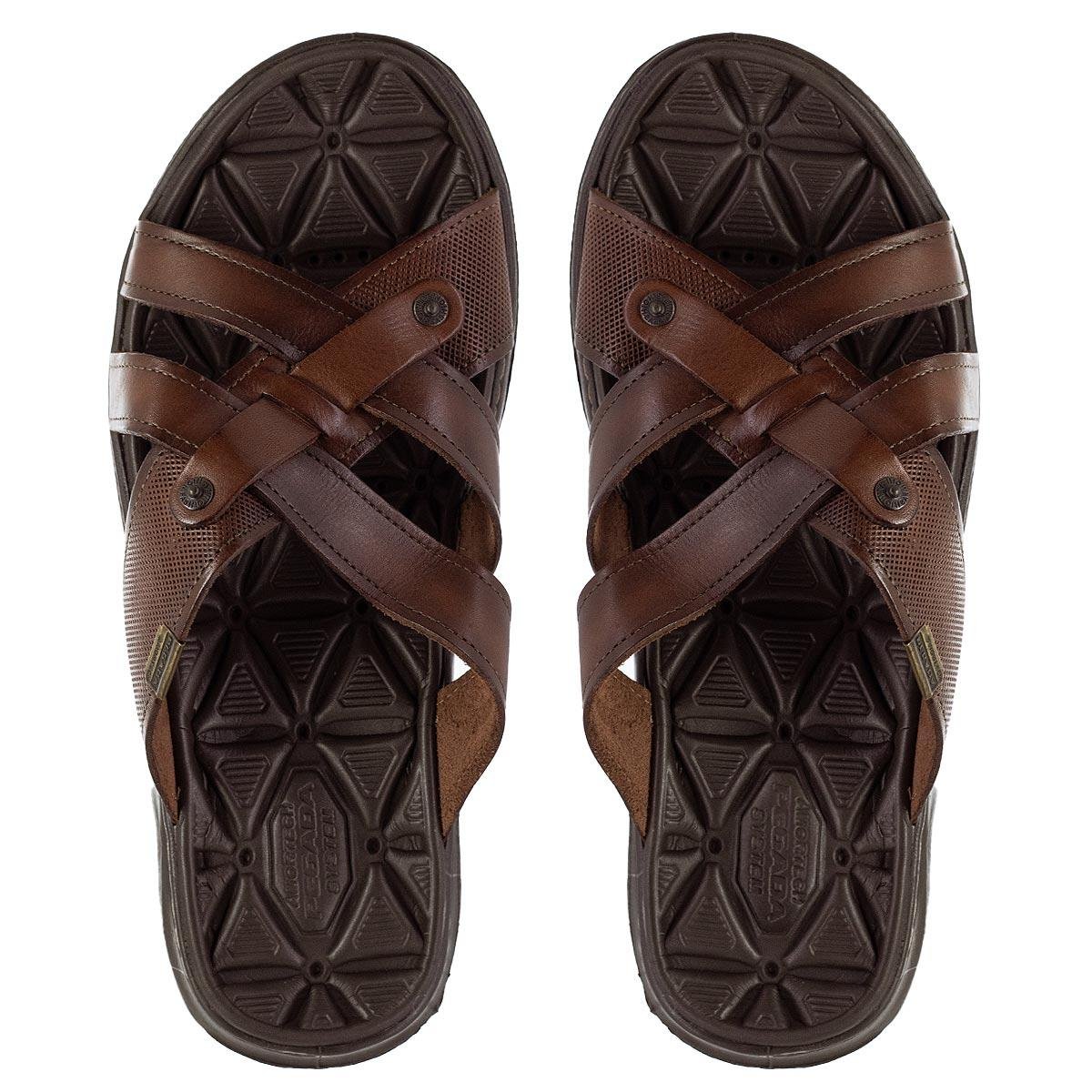 Chinelo Masculino Pegada 133202 Marrom Marrom 1