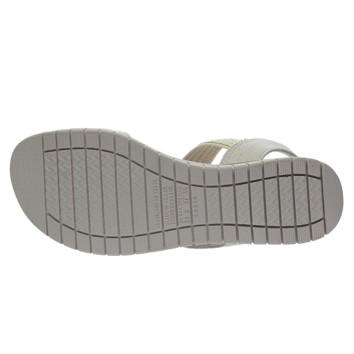 Sandália Rasteira Feminina Campesi CP351 Offwhite Off White 4