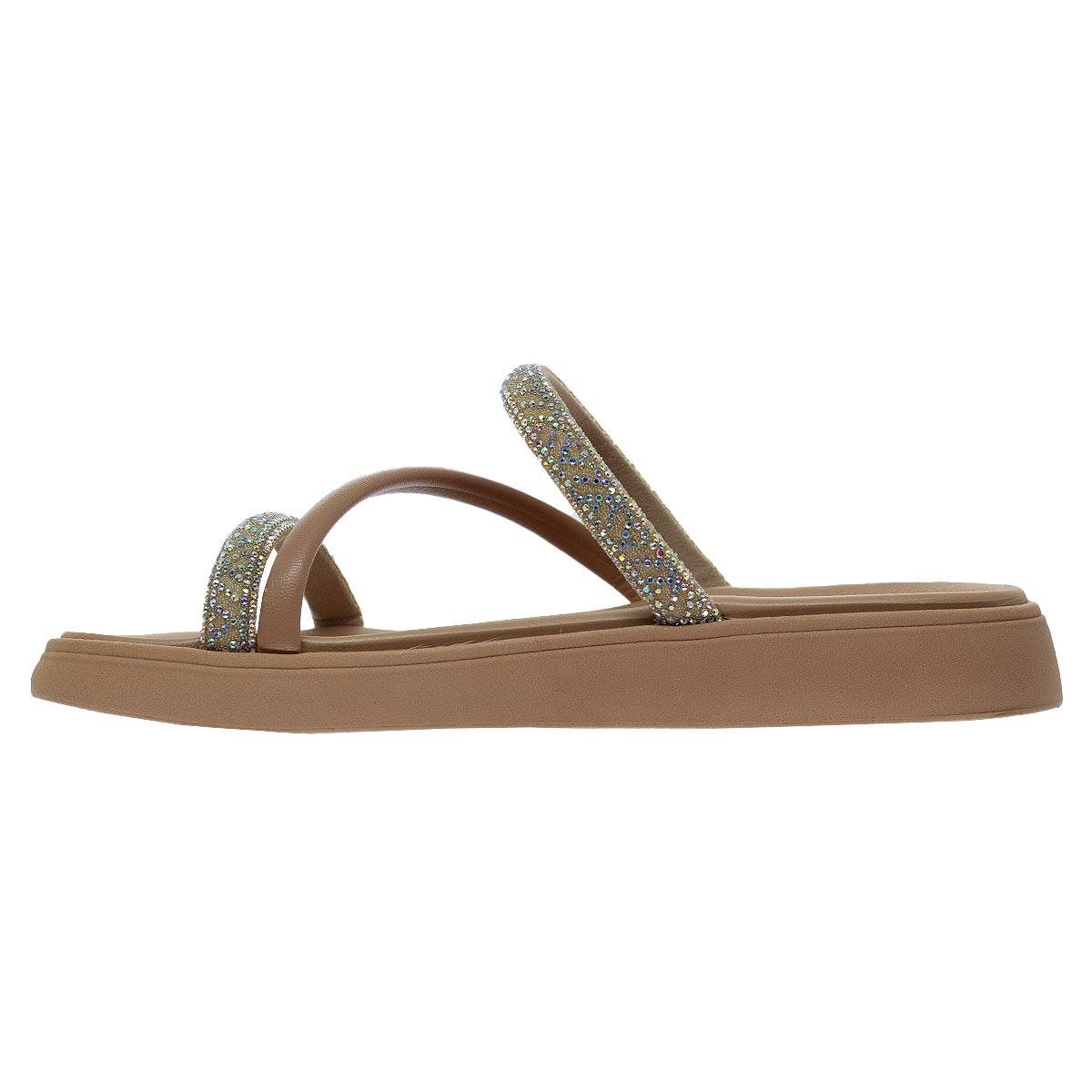 Tamanco Papete Feminino Moleca 5469.121 Bege Bege 2