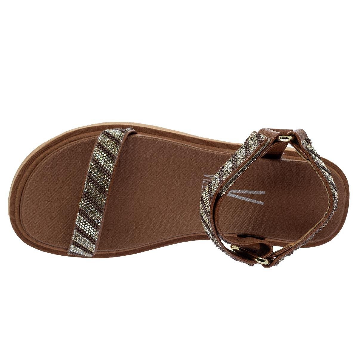 Sandália Flatform Feminina Vizzano 6499.103 Marrom Marrom 3