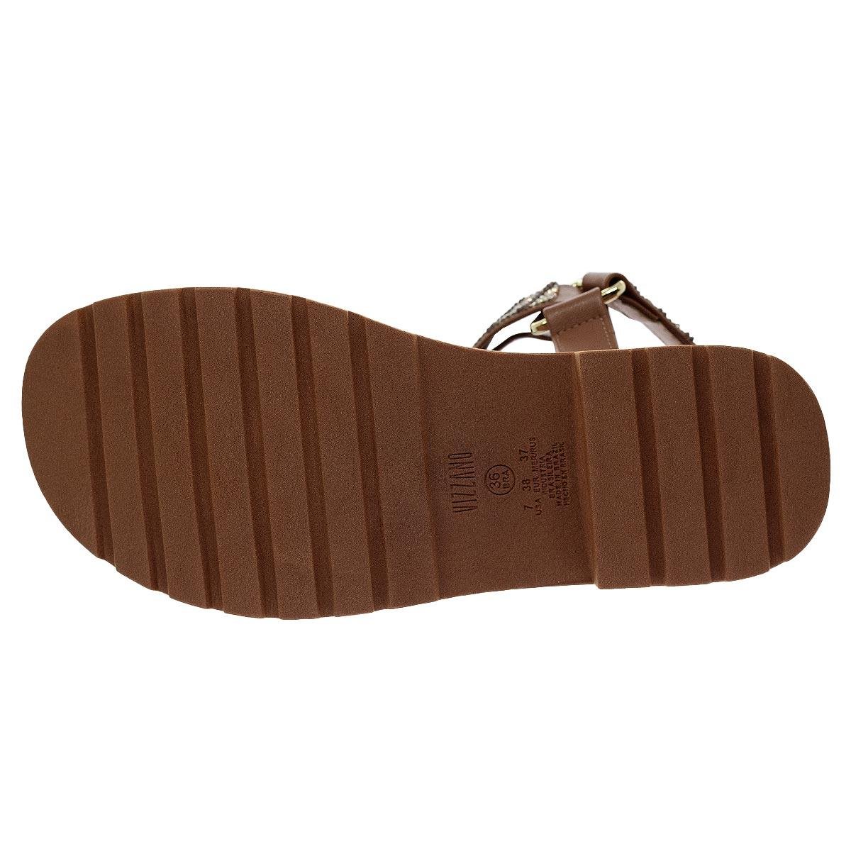 Sandália Flatform Feminina Vizzano 6499.103 Marrom Marrom 4